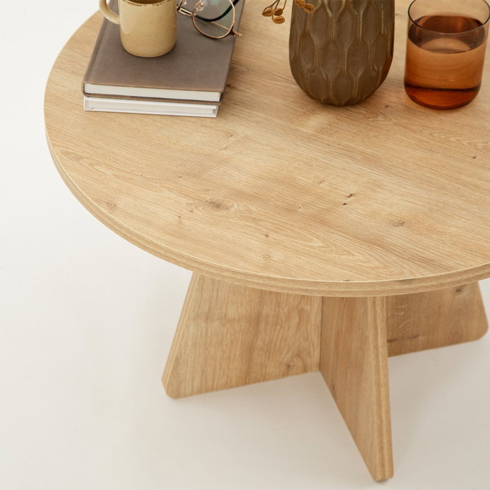 Hanah Home Mesa de Centro Mushroom - Sapphire Oak